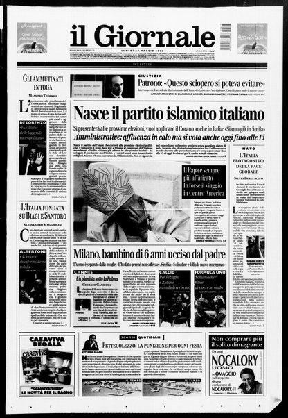 Il giornale del lunedi